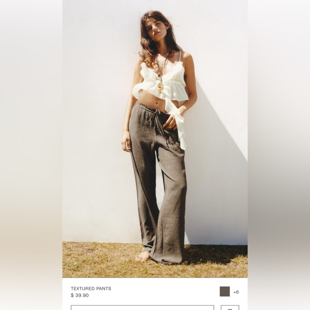 Zara Mid Rise Pants